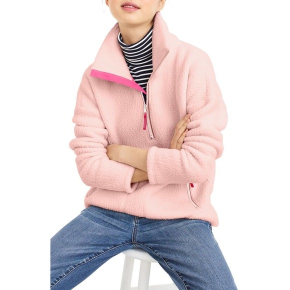 J Crew Polartek Fleece Half Zip Pullover K6370